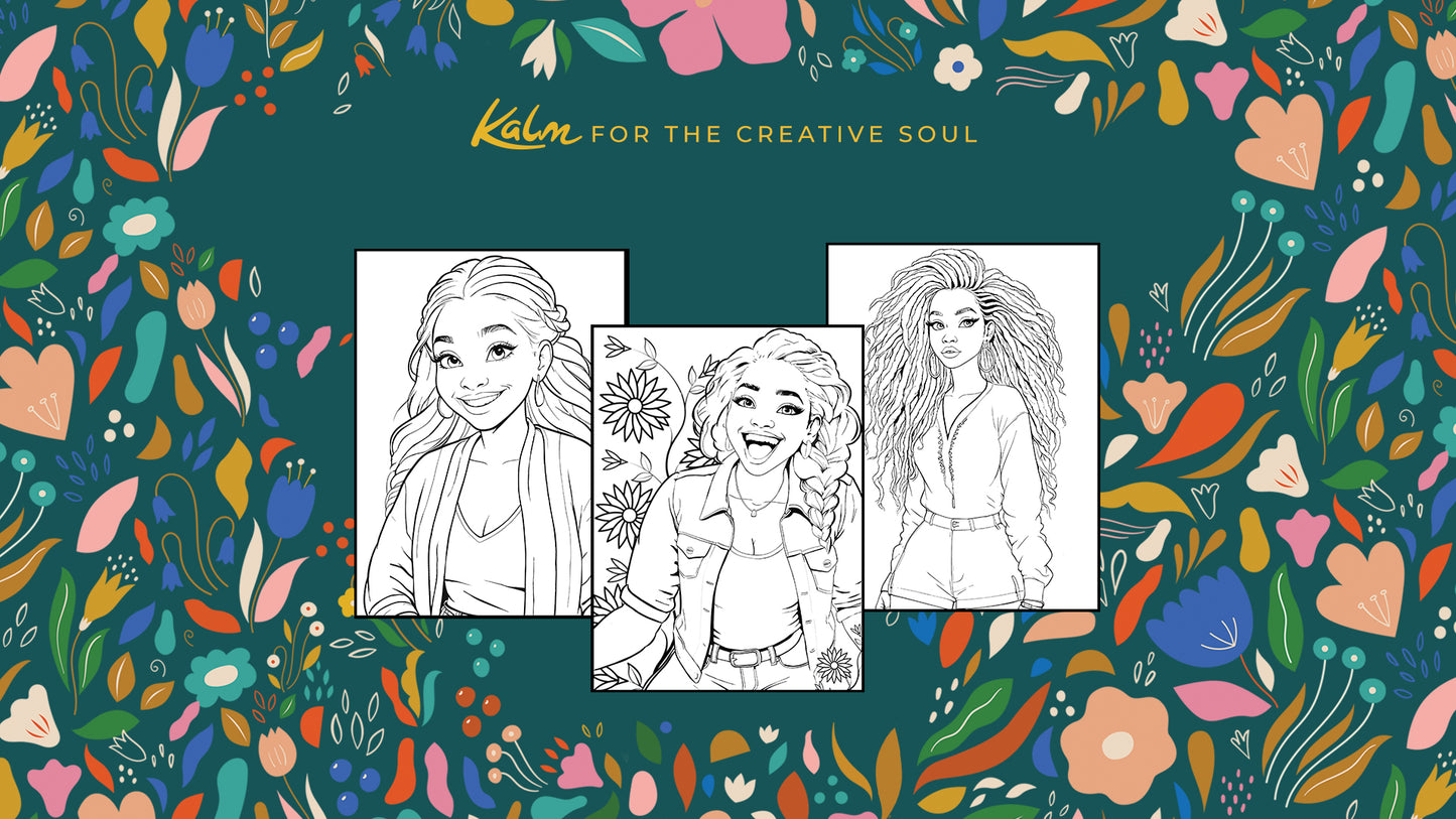 Hey Girl Hey! Kalm for the Creative Soul Coloring Book